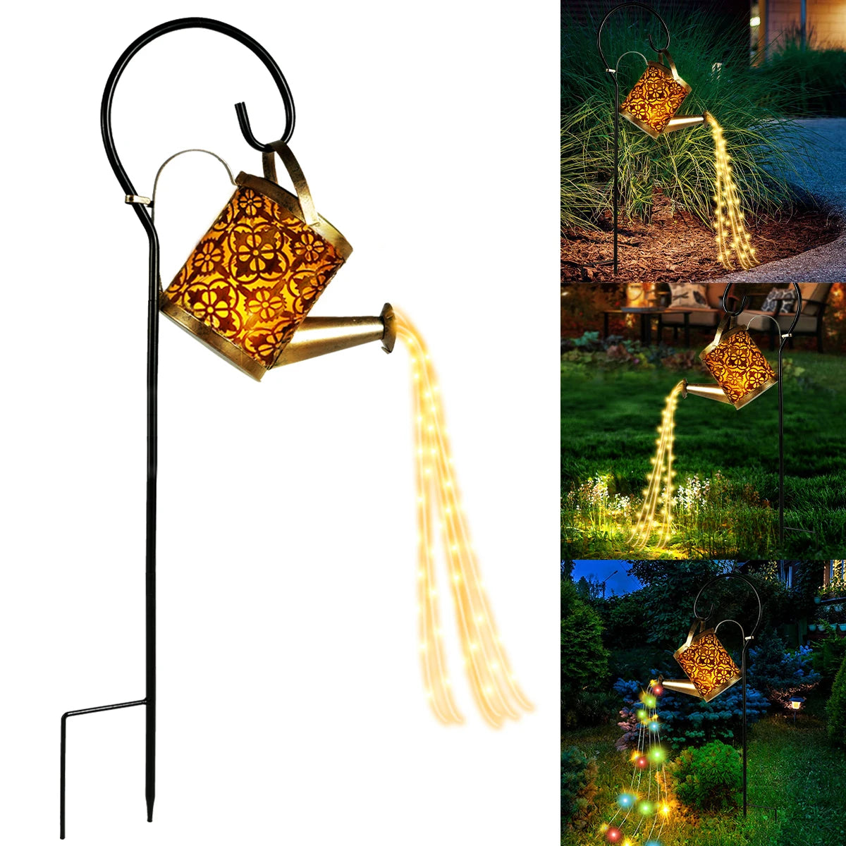 Arrosoir solaire – Éclairage de jardin magique avec 36 LED